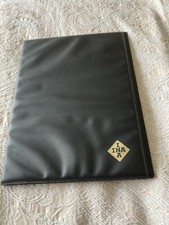 Vintage Faux Leather File Folder Organiser A5 Size Vgc