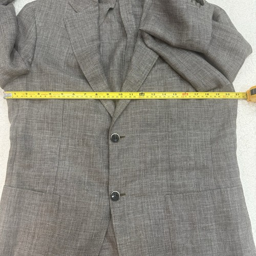 CANALI Kei Collection Wolle Leinen Sport Mantel Blazer Grau Größe 52 Italienisch $ 2450 - Bild 11 von 13