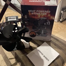Heat Powered Stove Fan No Battery Needed Quiet & Efficient Fireplace Fan