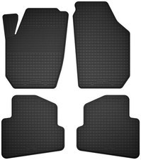 Gummifußmatten für: Skoda  Fabia II (bj. 2007-2014) Schwarz Automatten 4-tlg set