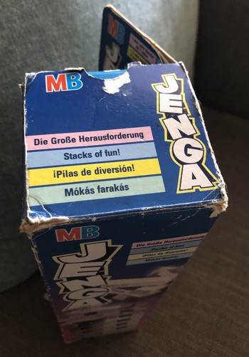 Vintage Jenga Classic Wooden Game by MB Games 1996 - (7yrs+) ~ Complete - Picture 5 of 6