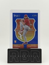 2025 Panini Select Rhett Lowder Certified RC Blue Prizm Rookie #01/49 Reds