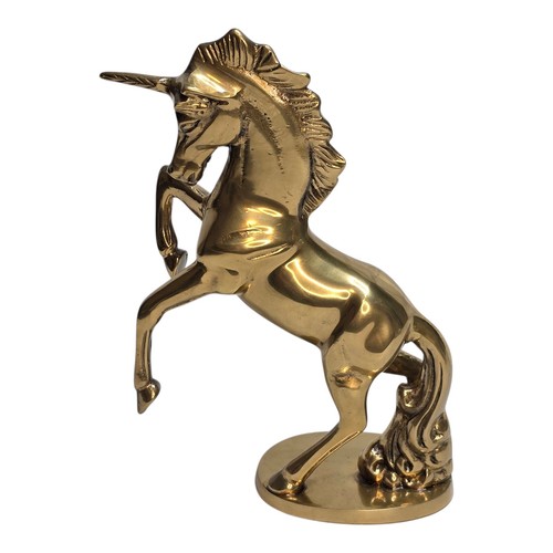 Unicorn Solid Brass Gatco 8” Figurine Sculpture Vintage Made in Taiwan - Picture 8 of 24