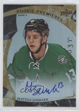 2015-16 Upper Deck Trilogy Rookie Premieres 15/49 Mattias Janmark #226 Auto 0hp6