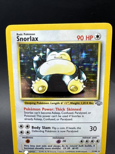 Snorlax 11/64 Jungle Holo Rare Pokémon TCG WOTC - Picture 2 of 24