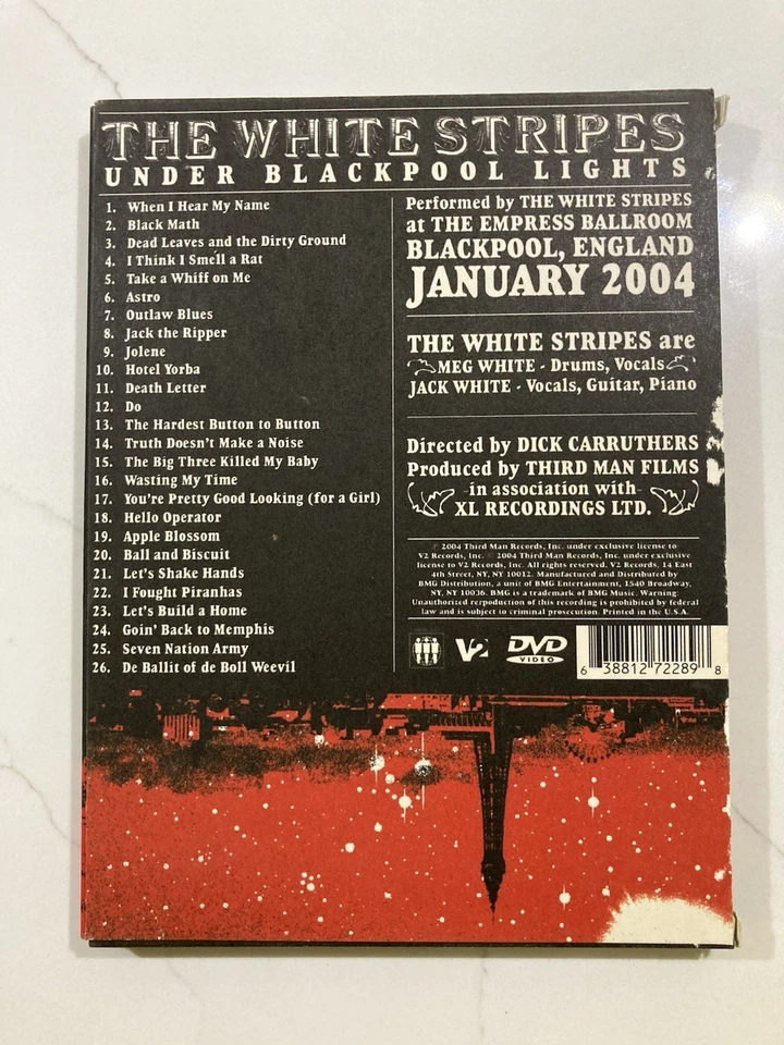 The White Stripes: Under Blackpool Lights DVD 2004 Tested Disc Nice Ships Free! Foto 2 de 4