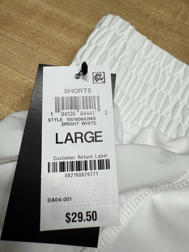 Ideology Active Damenshorts Größe Large hohe Taille hellweiß integriertes Innenfutter - Bild 14 von 16