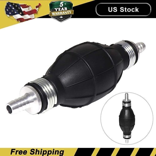 3/8'' Hand Primer Bulb Outboard Auto Marine Boat Gas Fuel Line Pump All Fuels - Imagen 5 de 14