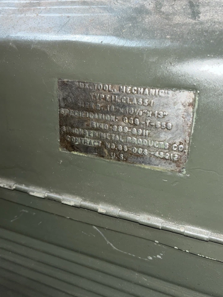 Caja mecánica metálica Simonsen vintage clase iI, reformada Foto 2 de 4