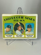 1972 Topps Rookie Stars Carlton Fisk, Cecil Cooper, Mike Garman #79 (RC)