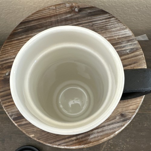 Ello Ceramic Linden Travel Mug Tumbler 16oz Black Wood Base W/ Lid BPA Free EUC - Picture 6 of 7