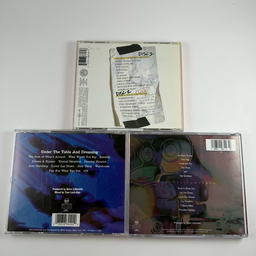 Lot of 3 Dave Matthews Band CDs - Crash - Under the Table - TBOWA Vol 1 - Bild 2 von 5