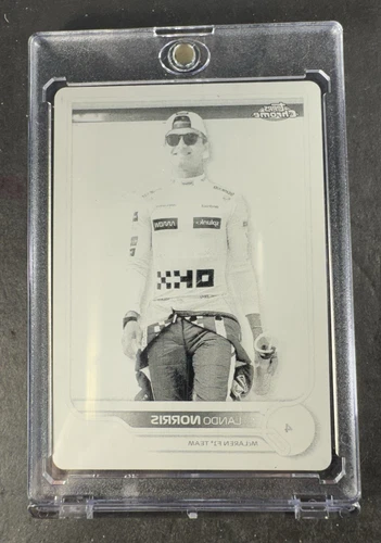 2022 Topps Chrome F1 Lando Norris 1/1 Black Printing Plate 