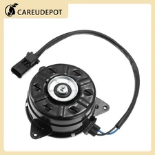 A/C Condenser Radiator Cooling Fan Motor Fit for Honda Black Silver Tone Auto