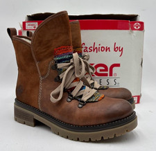 Rieker 70733-22 Women's NEW Lace Up Ankle Boot Brown US Size 6