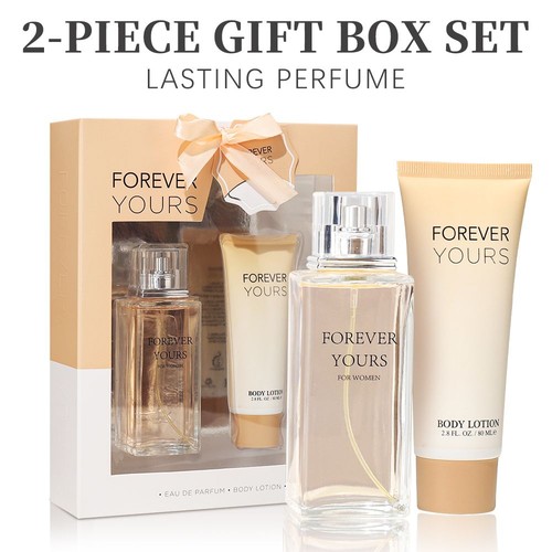 Juego de 2 piezas, eau de parfuma spray y loción corporal para mujer caja de regalo, larga duración Fr - Imagen 1 de 12