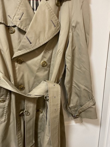 Burberry Mac Trench Coat Men's Vintage Beige Size 50 Short L Uk 40 - Picture 3 of 21