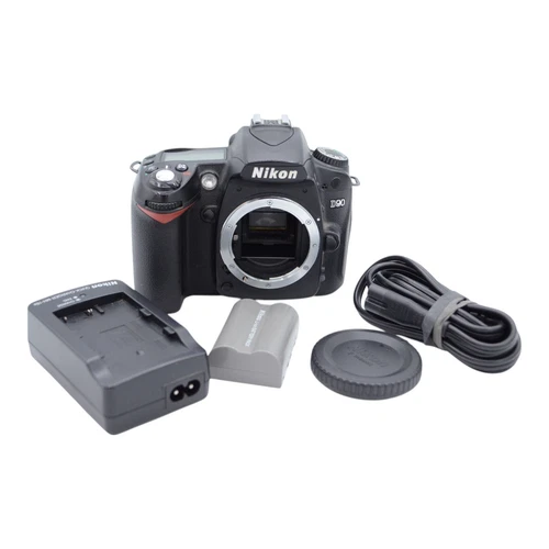 Nikon D90 DSLR Camera Body {12.3MP} with Battery and Charger