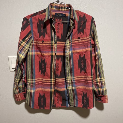 Polo Ralph Lauren Aztec Travis Scott Long Sleeve Shirt Medium
