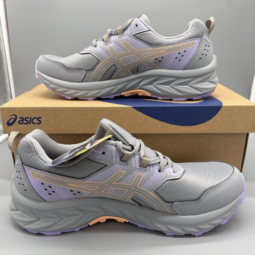 ASICS Gel-Venture 9 Womens 11 Gray Pink Trail Running Shoes 1012B313-021 NEW