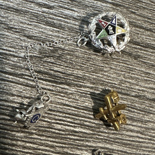 Vintage Masonic Eastern Star Lot One Is Sterling Silver - Picture 7 of 9