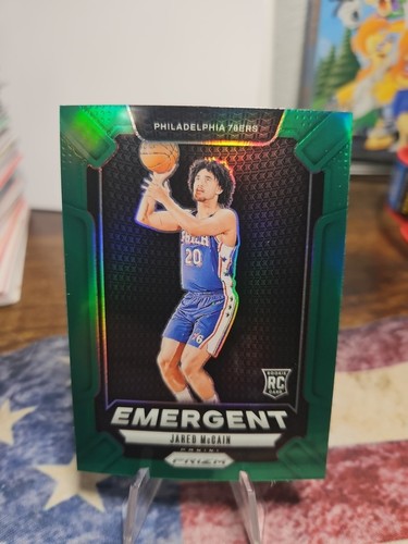 2024 Panini Prizm Basketball Jared McCain Rookie Emergent Green Prizm RC #19 - Picture 1 of 2