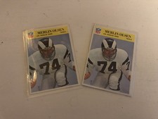 1966 Philadelphia - Merlin Olsen Rams Lot Of 2