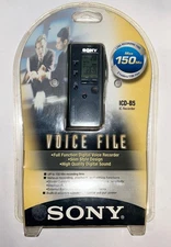 Sony ICD-B5 Handheld Digital Voice Recorder NIP Cut In Plastic. New Old Tech!