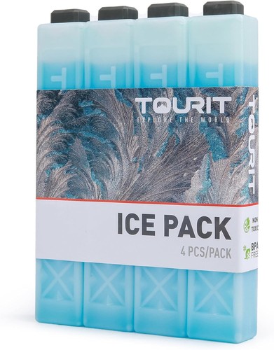 4-Pack Reusable Ice Packs for Coolers - Lightweight & Long-Lasting Chillers - Bild 3 von 10