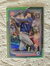 2024 Bowman Chrome Pete Crow-Armstrong Green Mojo Refractor /99 #45