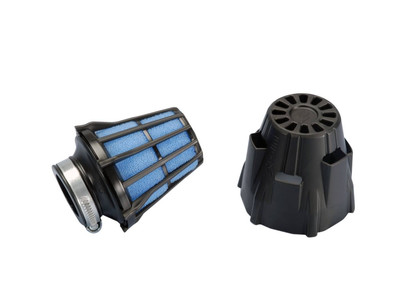 Polini D.46 Straight Air Box Filter 46mm Black for Polini CP Carburettors for...