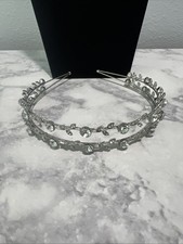 Pearl Flower Headband Gold Hair Vine Bridal Headpiece Tiara Wedding Accessory