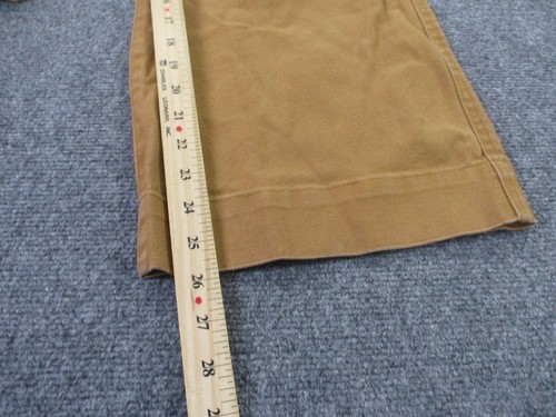 Pendleton Pants Men 12 Brown Canvas Chino Wide Leg Straight Outdoor Work Classic - Picture 4 of 11