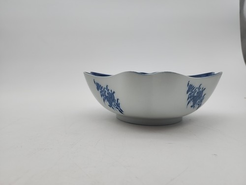 Mottahedeh Diplomatic Eagle Service Square Shape Dish Bowl Blue White 6.85" - Picture 9 of 12