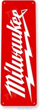 Tinworld Tin Sign: Milwaukee Tool Garage Auto Shop Tin Metal Signs Décor C969