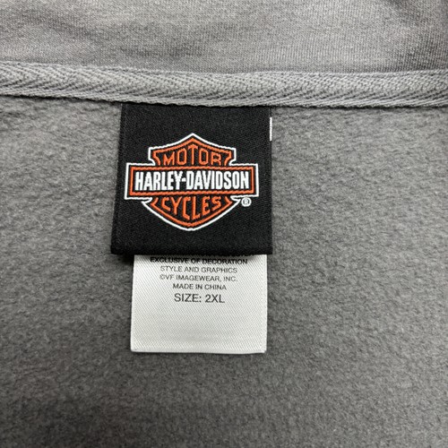 Harley-Davidson Jacke Herren 2XL Schwarz Grau Full Zip Barnett El Paso Texas Biker - Bild 3 von 10
