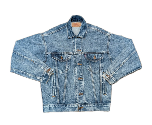 *VINTAGE* Size XS - Levis Mens Trucker Jacket 527 Button USA 1970 1980 ACID WASH - Picture 2 of 15