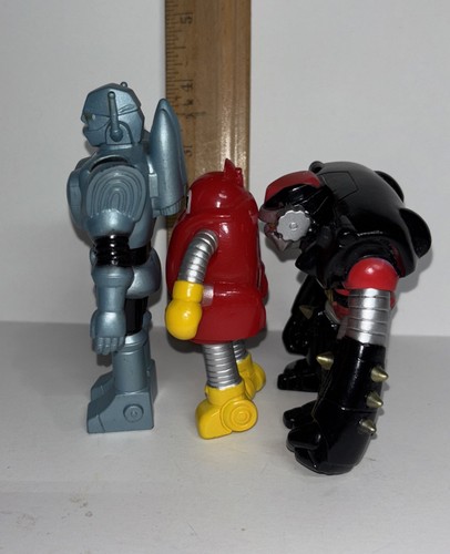 Robocon Sofubi Triple Hero Set Soft Vinyl Figures Sensei Boss Yutaka 1999 Japan - Picture 5 of 6
