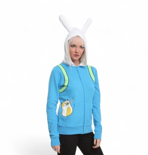 Fionna & Cake Adventure Time Zipper Hoodie Small Cosplay Costume Hot Topic T.V. - Bild 2 von 8