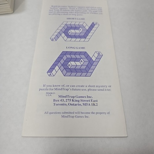 MindTrap Game First Edition 1991 Vintage Great American Puzzle Factory - Picture 18 of 24