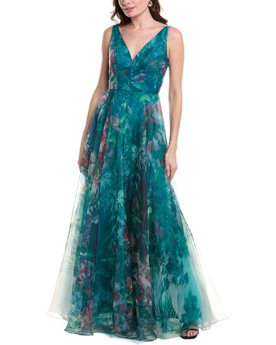 Rene Ruiz Organza Gown Women's Blue 2
