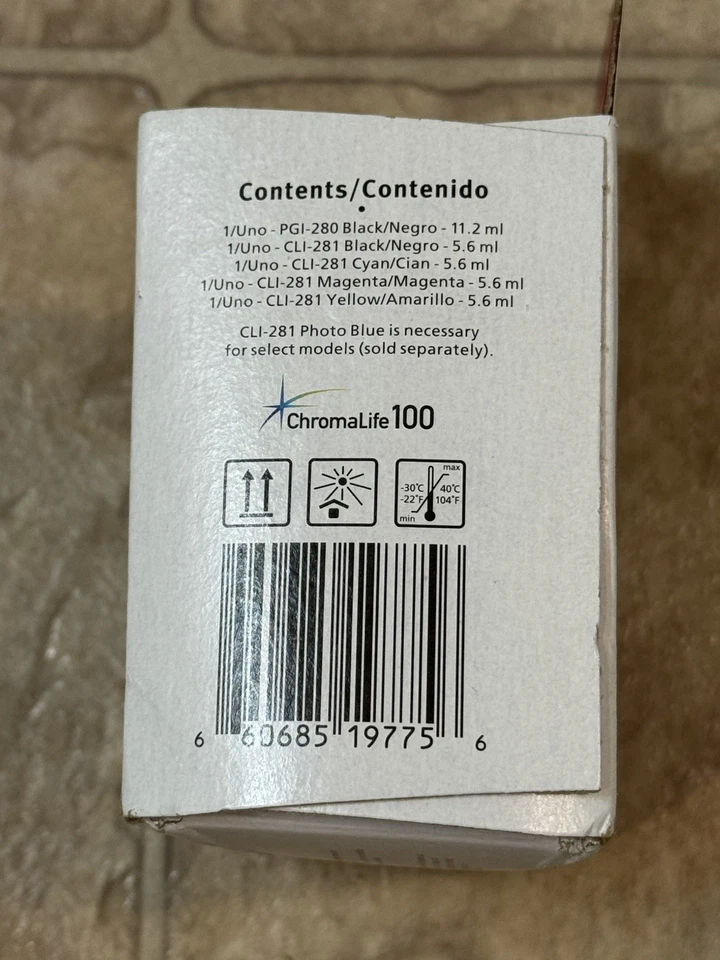 Canon PGI-280 CLI-281 5 цвет картридж упаковка для струйных принтеров Canon Pixma - Изображение 3 из 4