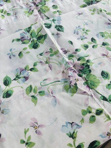 VTG “Waverly Like“Garden Room Purple Floral 2 Curtain Panels & Valance - Picture 7 of 9