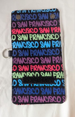 Robin Ruth Geldbörse San Francisco Trifold Schlüsselanhänger Portemonnaie Neon Bunt - Bild 3 von 6
