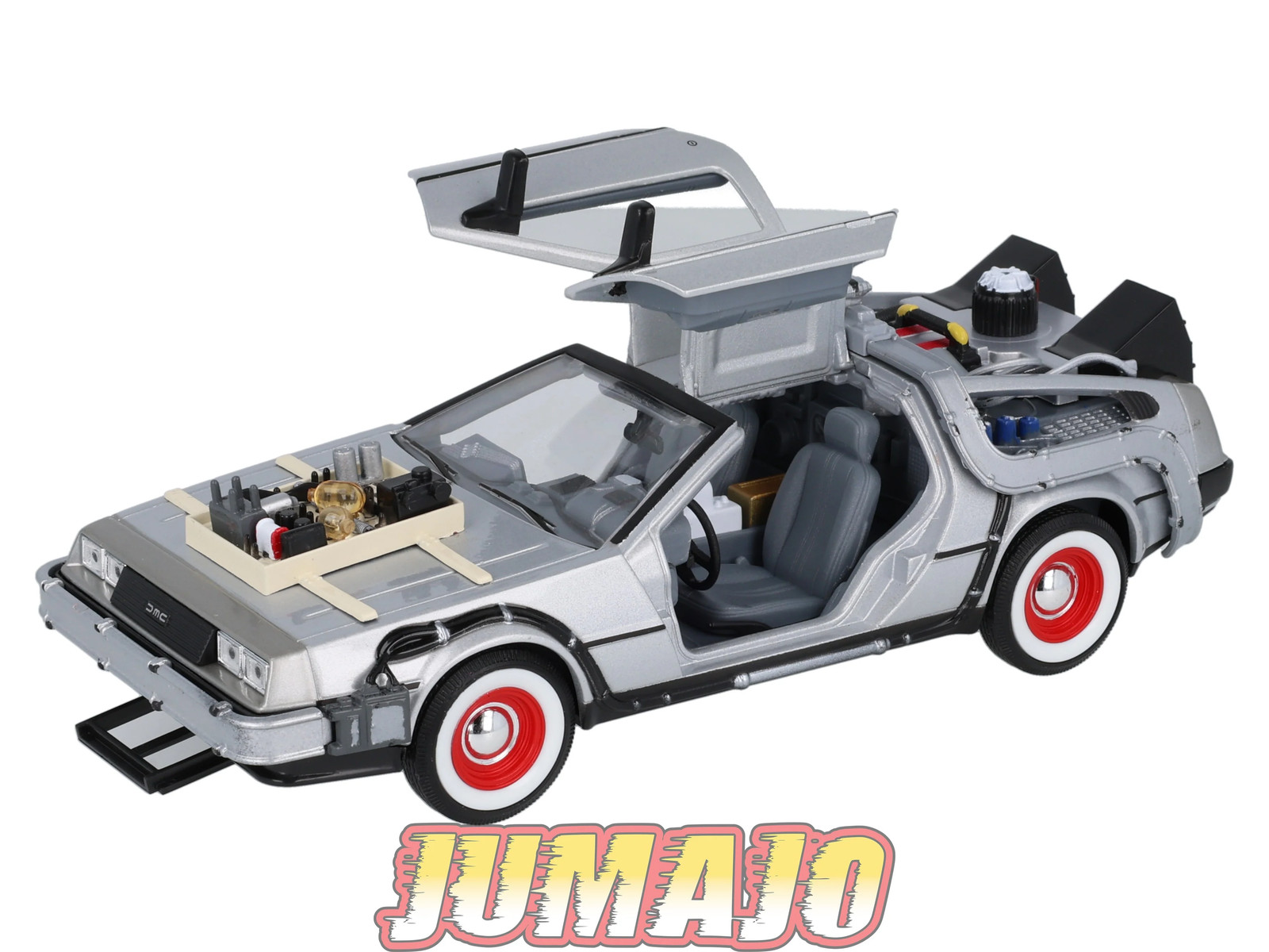 Décoration geek voiture DeLorean Retour vers le futur III échelle 1/24 Welly