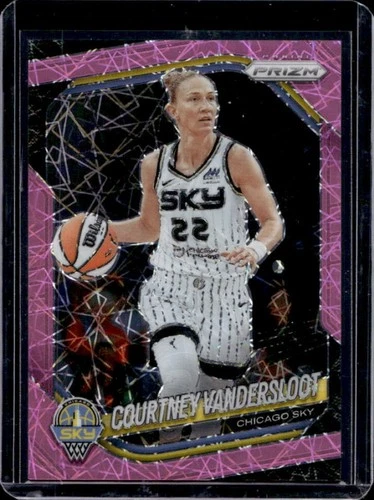 2025 Panini WNBA Prizm Courtney Vandersloot Pink Velocity #/79 Sky