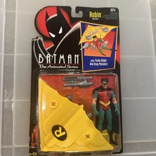 Vintage Batman The Animated Series Robin With Turbo Glider Kenner 1992