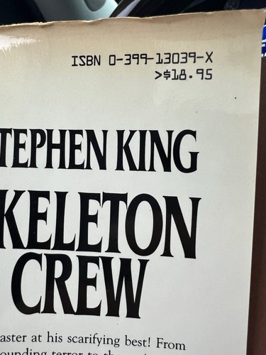 Stephen King SKELETON CREW Putnam 1985 True 1st Ed HC/DJ FINE/VG - Picture 12 of 12