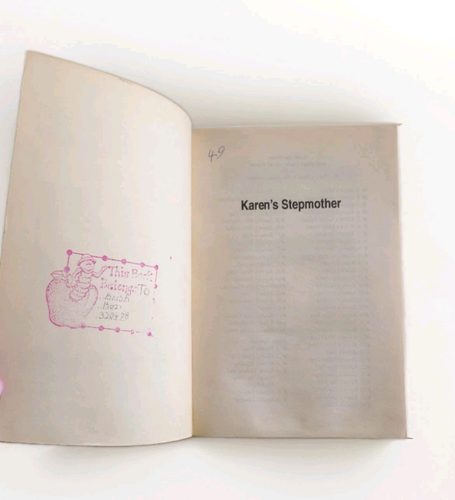 Karen's Stepmother By Ann M. Martin (The Baby-Sitters Club Little Sister #49) - Picture 3 of 4