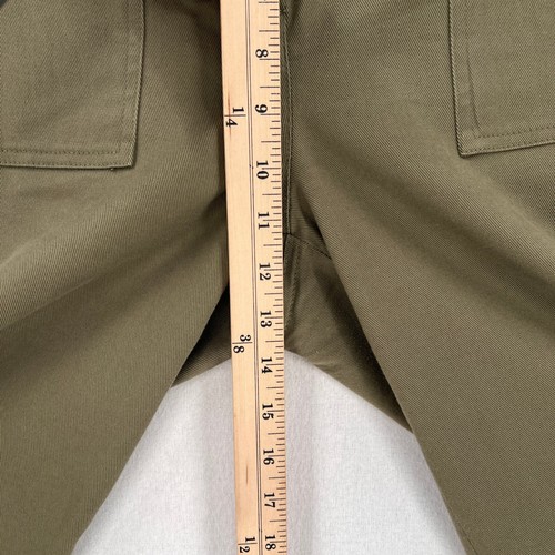 Pantalones utilitarios TWP para mujer 8 verde oliva oscuro recortados rayas laterales My Old Mans chinos - Imagen 6 de 16